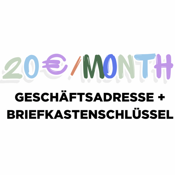 Geschäftsadresse + Briefkastenschlüssel